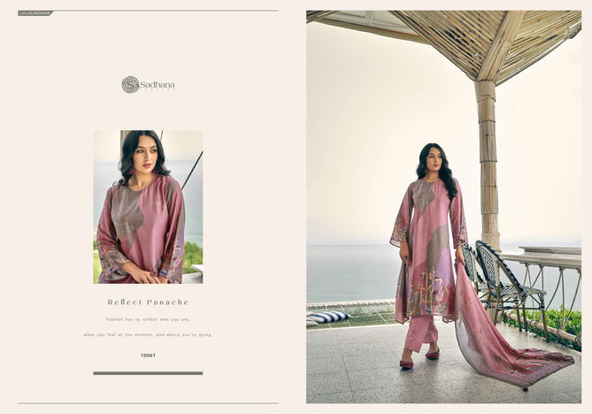 Anahat By Sadhana Muslin Silk Digital Printed Dress Material Wholesale Shop In Surat